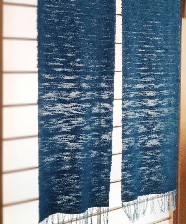 藍染め紬